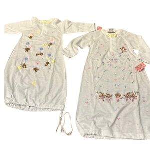 Y GROW UP handpainted vintage sleeper gown